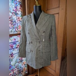 Ralph Lauren Gray Double-Breasted Blazer